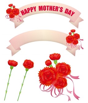 母亲节卡通元素设计图片